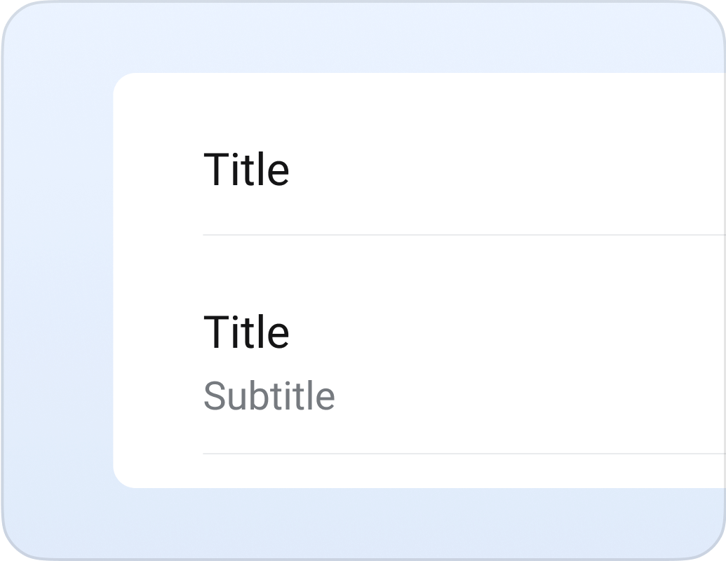 List